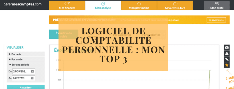 Logiciel de comptabilité personnelle mon top 3