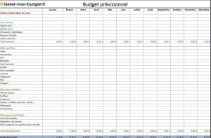 Tableau Excel Budget Familial Gratuit