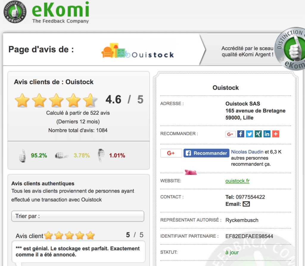 avis ouistock