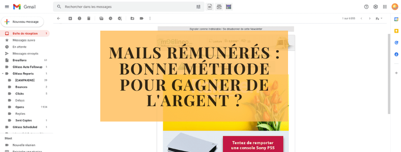 Lire des mails rémunérés : bonne méthode pour gagner de l'argent ?