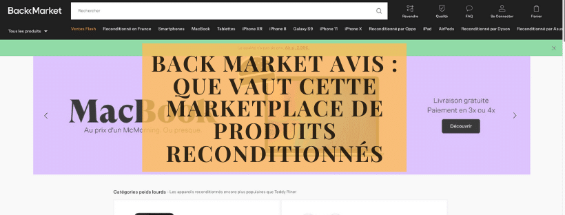 Back Market avis que vaut cette marketplace de produits reconditionnés