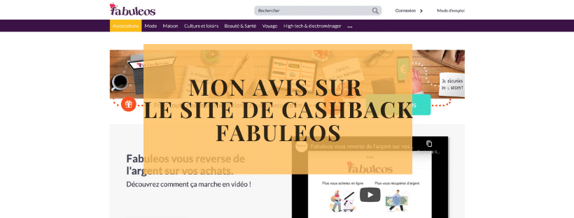 Mon avis sur le site de Cashback Fabuleos