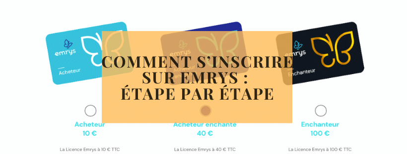 Comment s’inscrire sur Emrys étape par étape