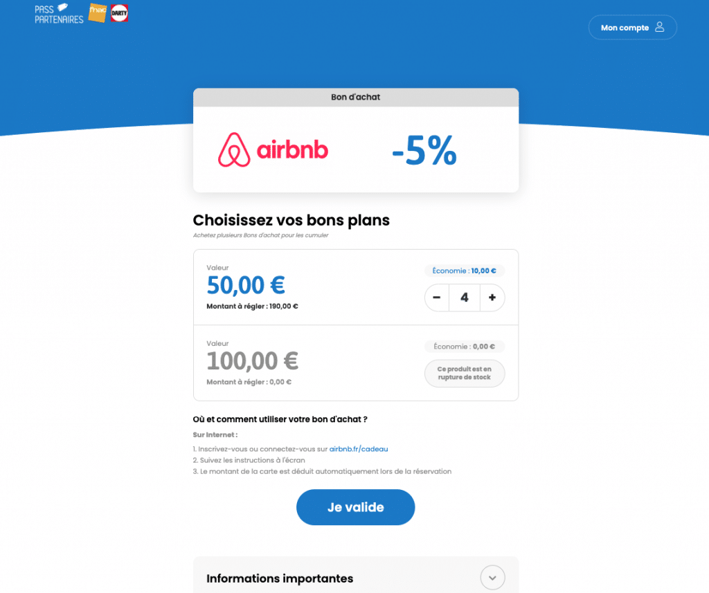 commander carte cadeau cashback